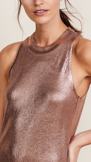 Splendid Astor Metallic Coated Knit Dress