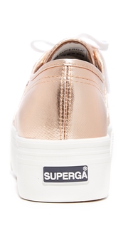 Superga 2750 Cotu Metallic Platform Sneakers