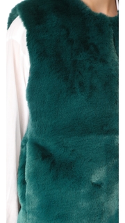 Suncoo Evita Faux Fur Vest