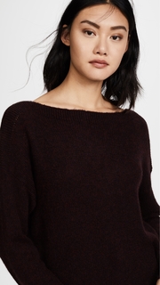 360 SWEATER Pearl Off Shoulder Cashmere Sweater
