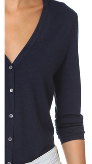 TSE Cashmere Long Sleeve V Neck Cardigan