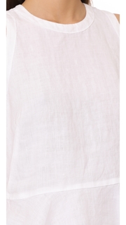 Three Dots Sleeveless Peplum Top