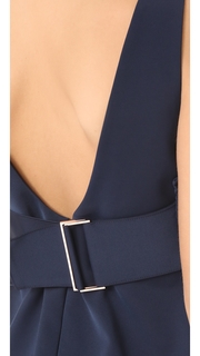Tibi Smocking Detail Bandeau Strappy Top