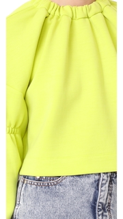 Tibi Oversized Bolero Sweatshirt