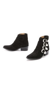 Toga Pulla Buckled Suede Booties