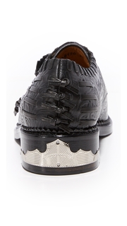 Toga Pulla Embossed Floral Oxfords