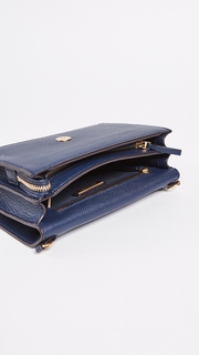 Tory Burch Georgia Pebbled Leather Cross Body Bag