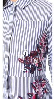 Tanya Taylor Menswear Stripe Kitt Dress