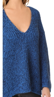 T by Alexander Wang Chunky V Neck Sweater