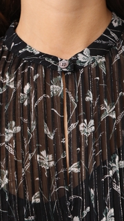 Veronica Beard Walker Peasant Blouse
