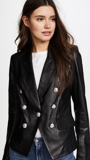 Veronica Beard Cooke Leather Jacket