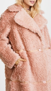 Vika Gazinskaya Oversized Faux Fur Coat