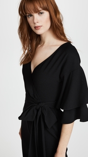 WAYF Blake Tiered Flutter Sleeve Jumpsuit