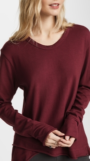 Wilt Lux Easy Slouchy Long Sleeve Tee
