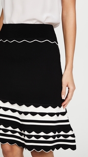 Yigal Azrouel Knitted Strip Skirt