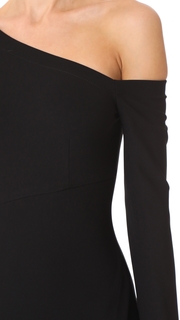 Yigal Azrouel 3/4 Sleeve One Shoulder Dress