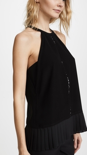 Yigal Azrouel Pleated Detail Halter Neck Top