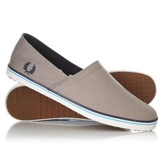 Слипоны Fred Perry Kingston Stampdown Twill Grey