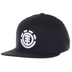 Бейсболка с прямым козырьком Element Knutsen Cap Black/White