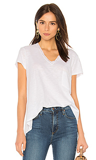 Slouchy boyfriend lace edge tee - Wilt