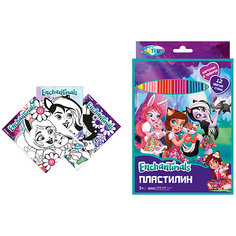 Пластилин Centrum "Enchantimals" с картинками, 12 цветов