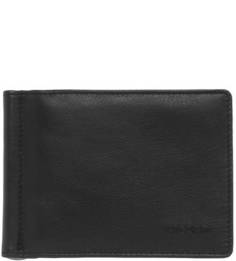 Черный кожаный зажим для денег Picard