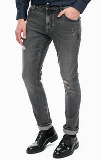 Рваные серые джинсы Calvin Klein Jeans