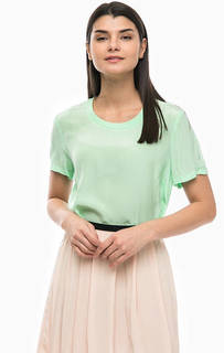 Зеленая блуза из вискозы Calvin Klein Jeans