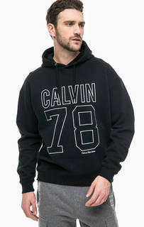 Хлопковая толстовка с вышивкой Calvin Klein Jeans