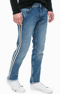Зауженные джинсы с необработанным краем Pepe Jeans