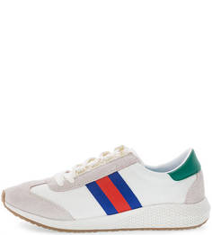 Текстильные кроссовки с яркой отделкой Tamaris