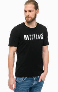 Хлопковая футболка с короткими рукавами Mustang