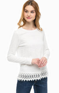 Хлопковая футболка с кружевом по низу Mustang