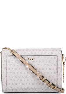 Сумка через плечо с монограммой бренда Dkny