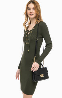 Трикотажное платье цвета хаки Michael Michael Kors