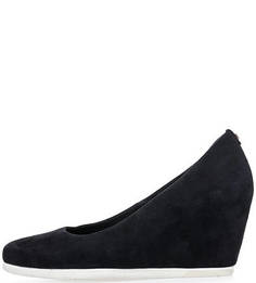 Остроносые замшевые туфли на танкетке Högl