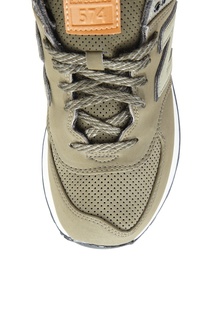 Кожаные кроссовки цвета хаки №574 New Balance
