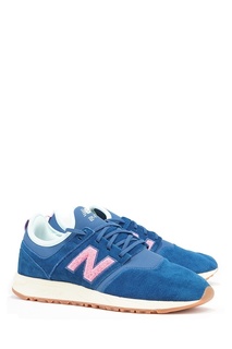 Синие замшевые кроссовки №247 New Balance
