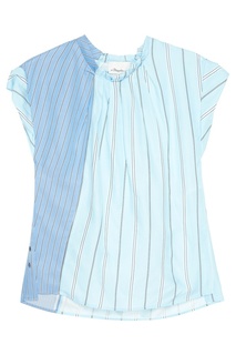 Голубая блузка в полоску 3.1 Phillip Lim
