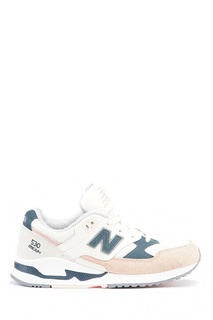 Бежевые кроссовки из кожи и замши №530 New Balance