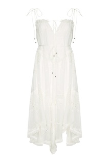 Белое платье из вышитого льна Zimmermann