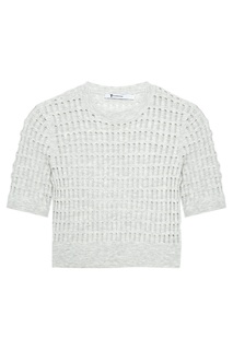 Серый трикотажный топ T by Alexander Wang