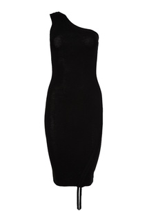 Шерстяное асимметричное платье T by Alexander Wang