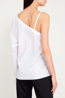 Белая блузка из хлопка T by Alexander Wang
