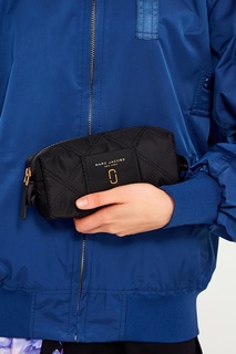 Черная стеганая косметичка Marc Jacobs