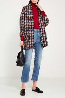 Черные кожаные слиперы Gucci