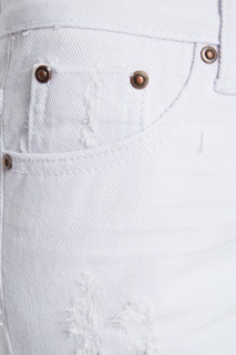 Белые джинсы с потертостями One Teaspoon