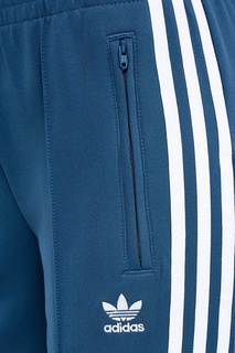 Голубые брюки с полосками Adidas