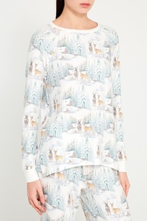 Пижамный лонгслив с оленями PJ Salvage