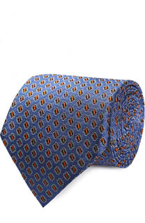 Шелковый галстук с узором Ermenegildo Zegna